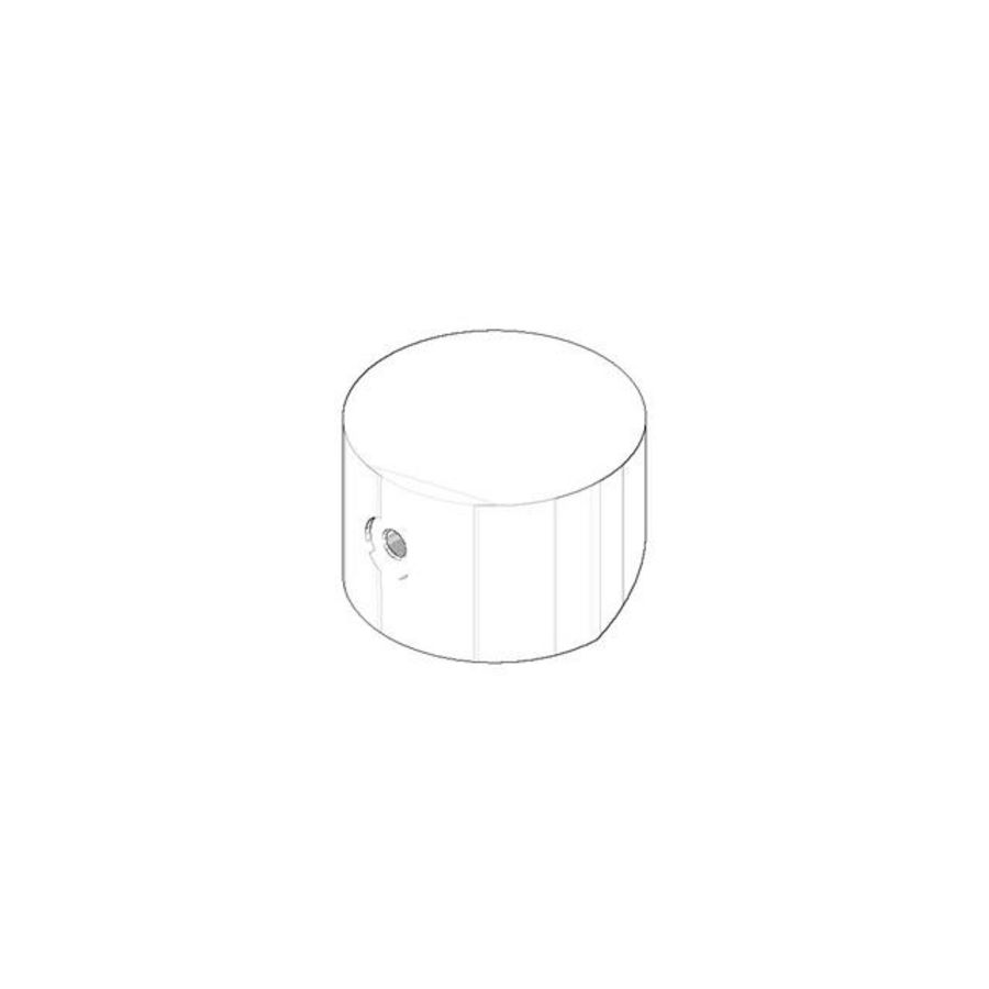 Greep Hendel 45x29mm Platina gebors.