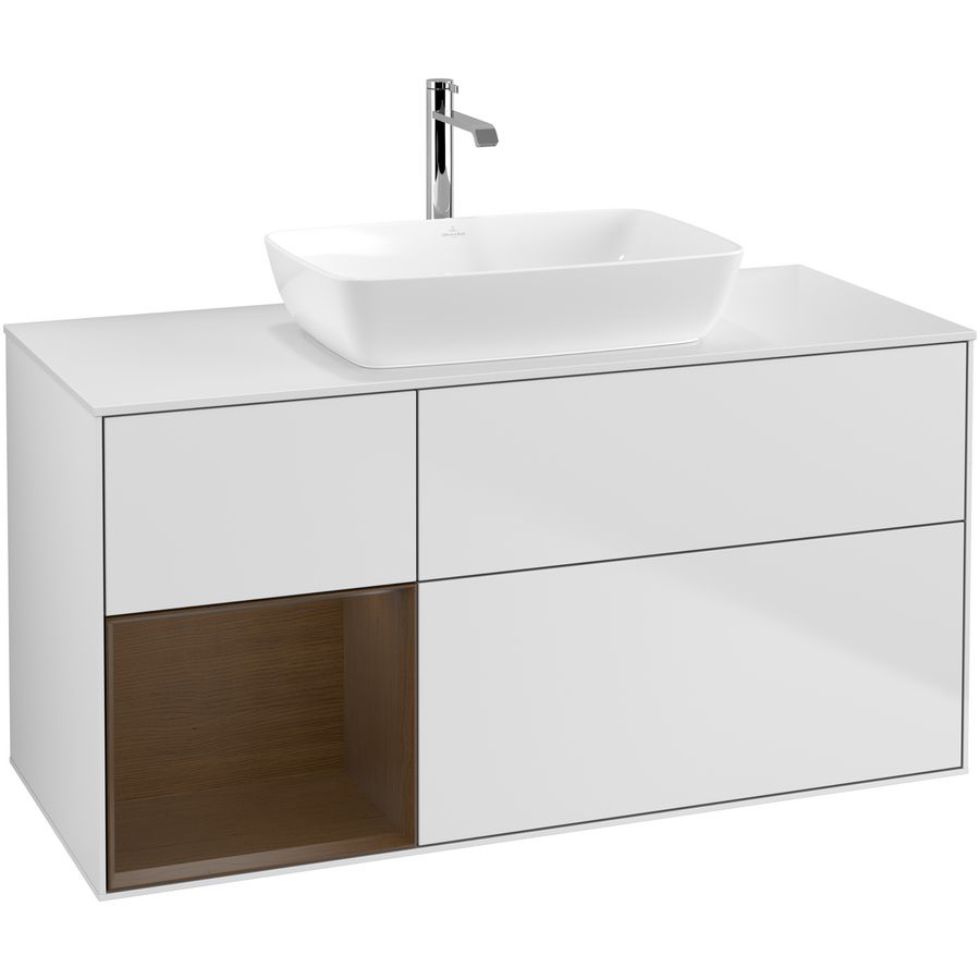 Wastafelonderkast Finion 1200x603x501mm White Matt Lacquer G821GNMT