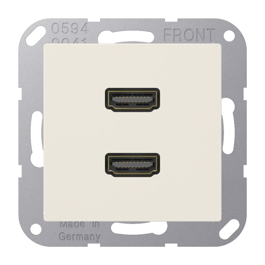 Afdekking AS500 wit voor 2xHDMI