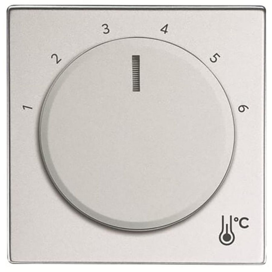 Centraalplaat voor thermostaat 1094/97U f-aluzilver (1794 R-83)