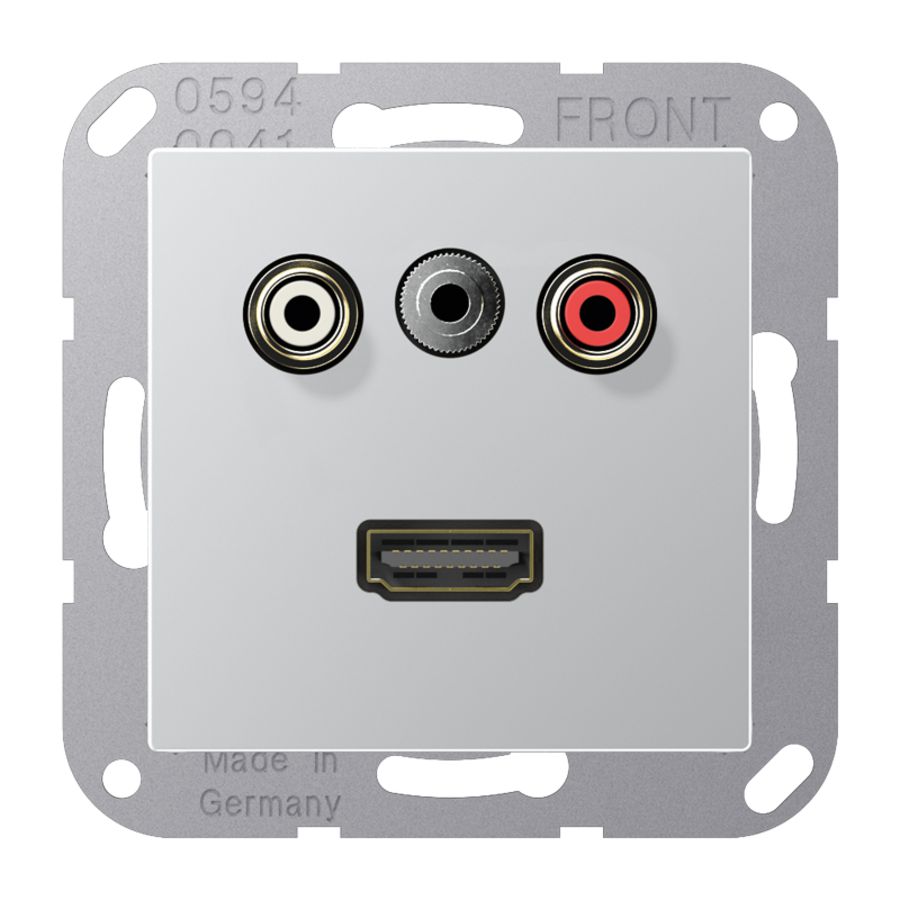 Afdekking A500 alum.voor Audio/Jack/HDMI