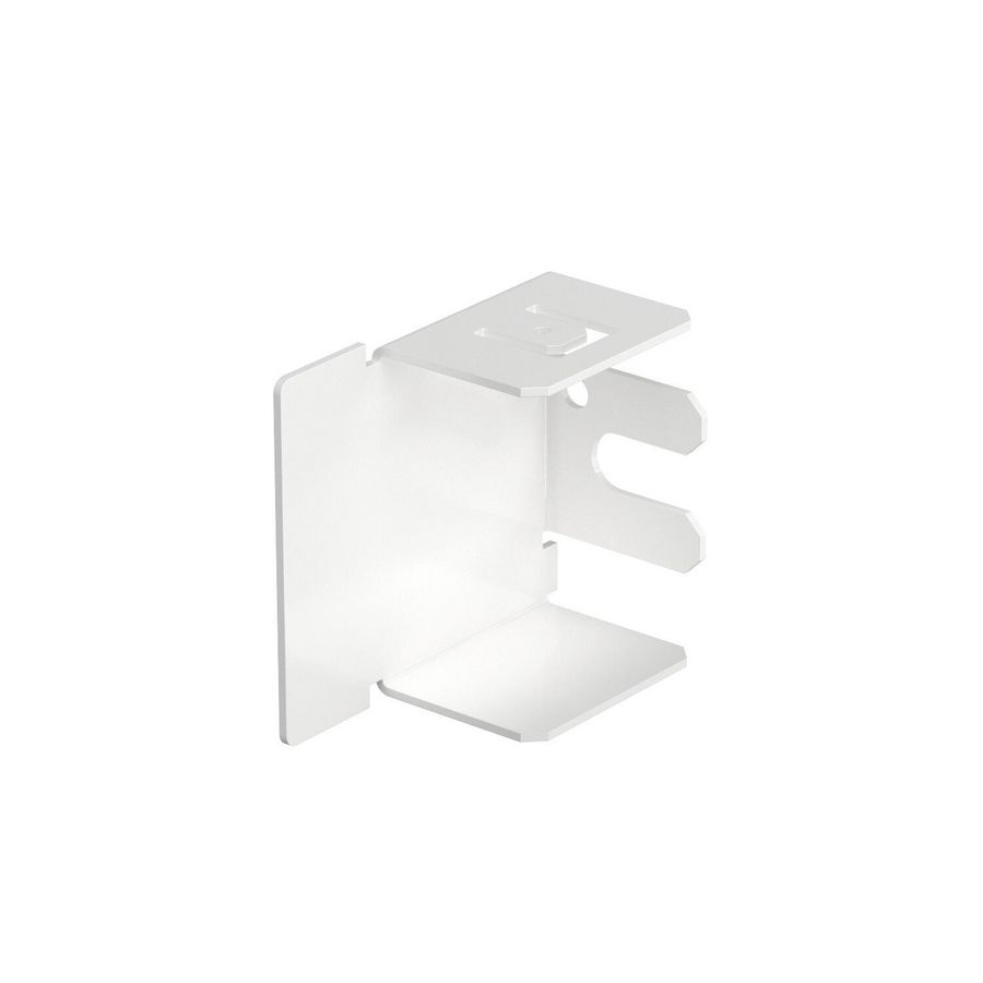 Eindstuk 40x40mm /gelaagd puur wit VVE=10
