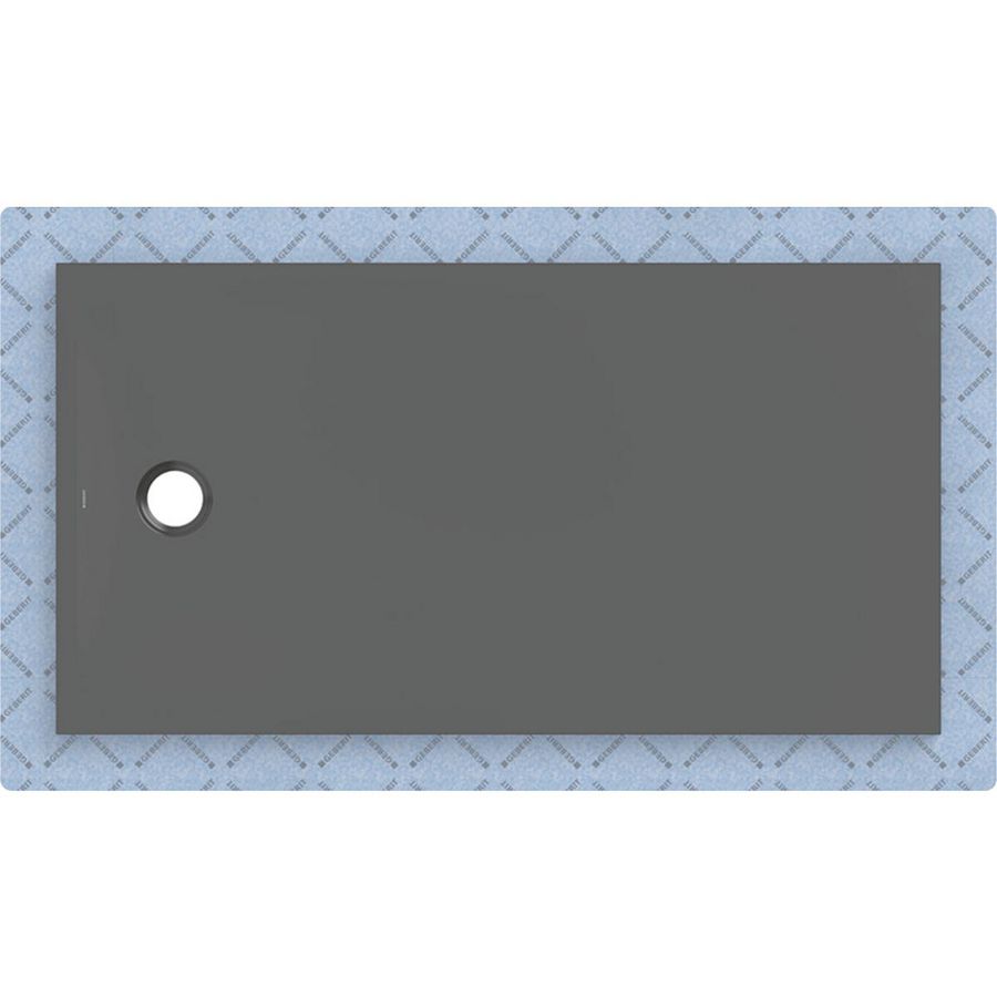 Douchevloer CleanFloor30 geïntegreerd met afdichtingsvlies grafiet: 150x80cm