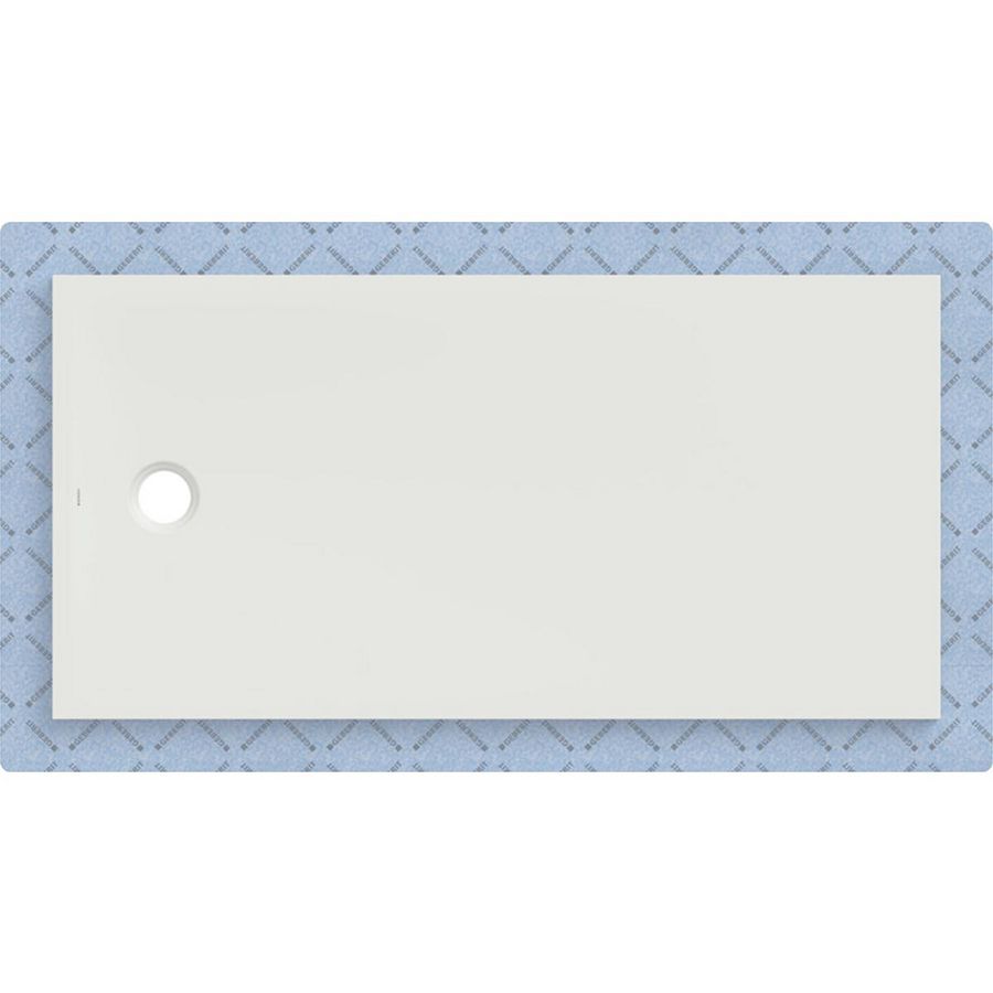 Douchevloer CleanFloor30 geïntegreerd met afdichtingsvlies wit: 160x80cm