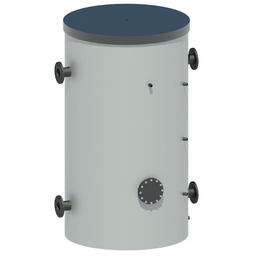 Isolatie cascadevat 1200L verwarmen