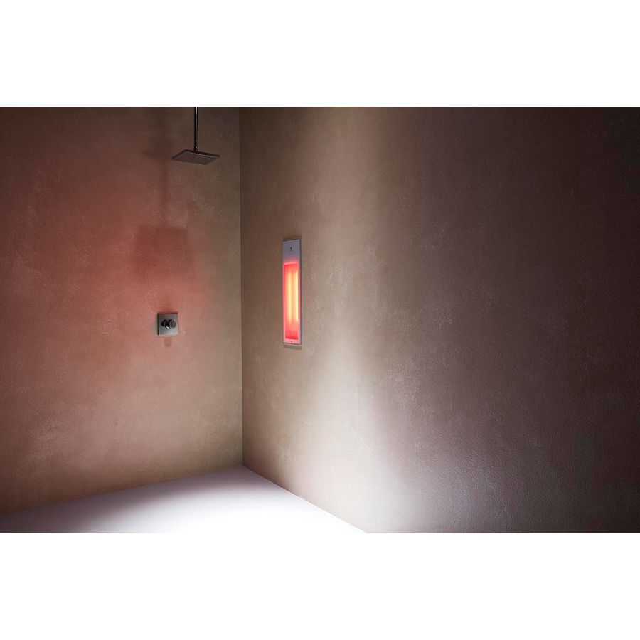 Sunshower SQUARE inbouw PURE 2.0 White 20x62x10cm infrarood