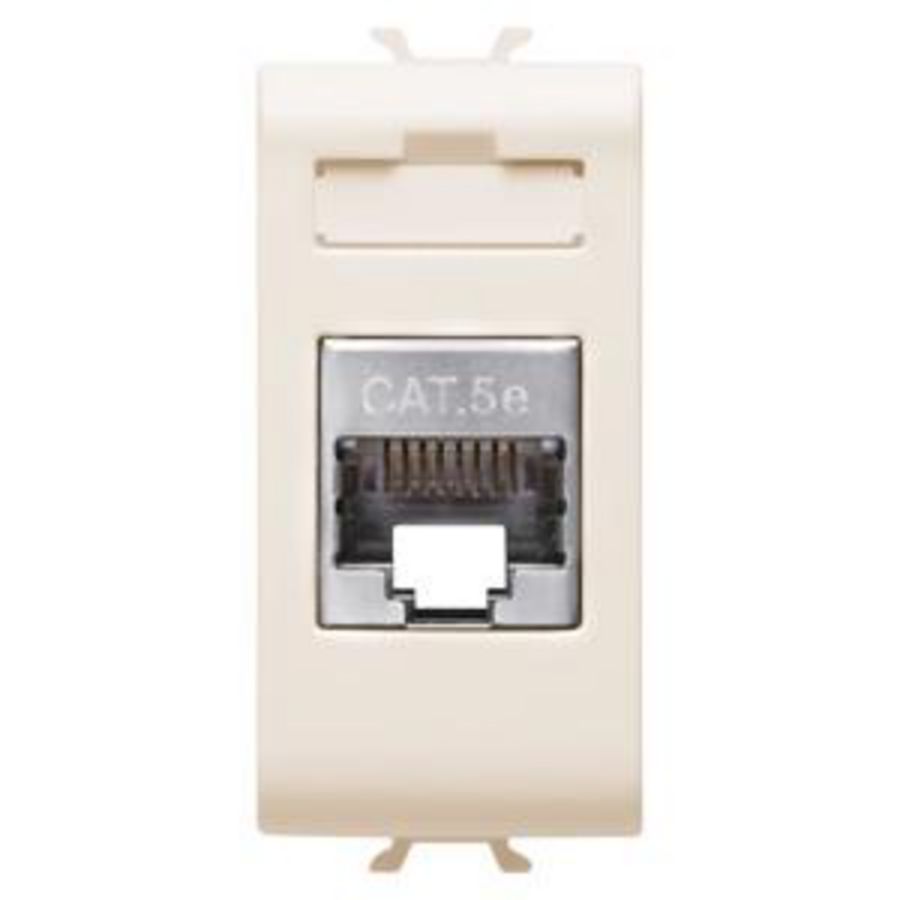RJ45 CONTACTDOOS-CATEGORIE 5e-FTP-1 MODULE-IVOOR-C