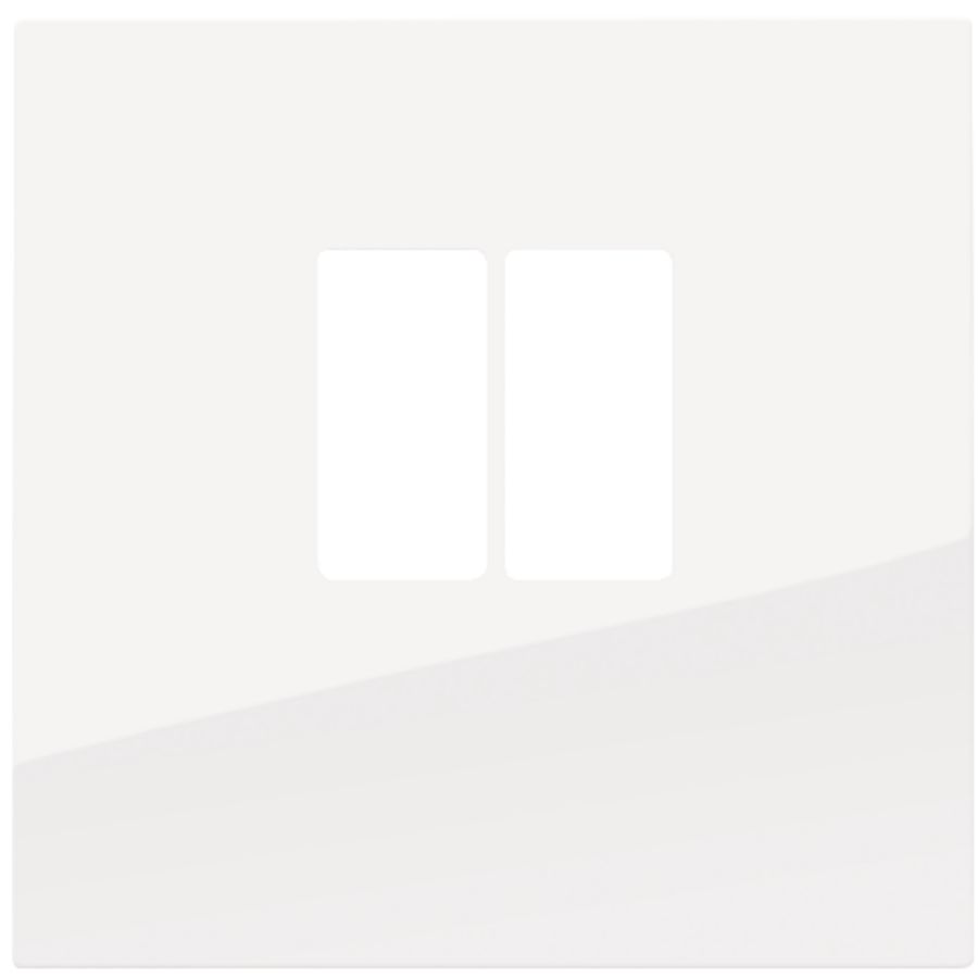 Afwerkingsset enkelvoudige luidsprekeraansl. hoogglans wit