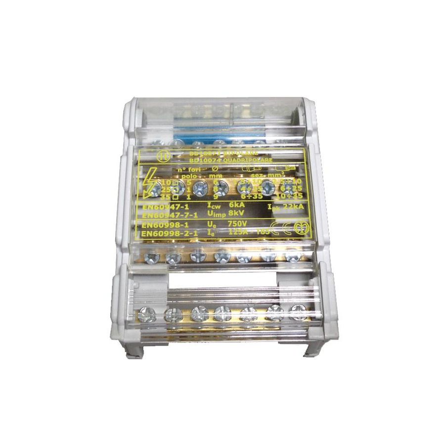 Verbindingsklem 125A 4-polig 1x10-35 1x10-25 5x2,5-6mm²