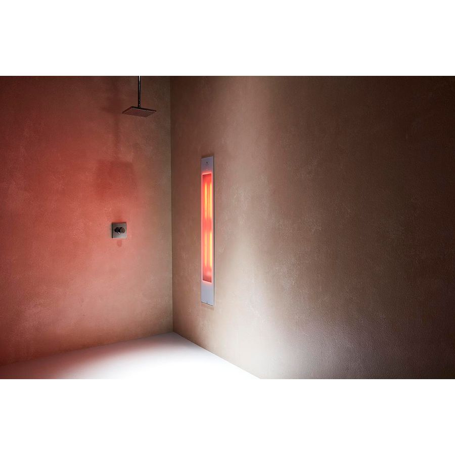Sunshower SQUARE inbouw PURE XL 2.0 White 20x124x10cm infrarood