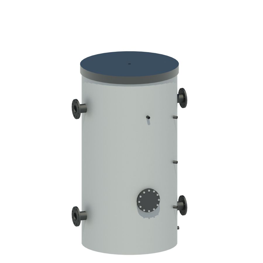 Isolatie cascadevat 750L verwarmen