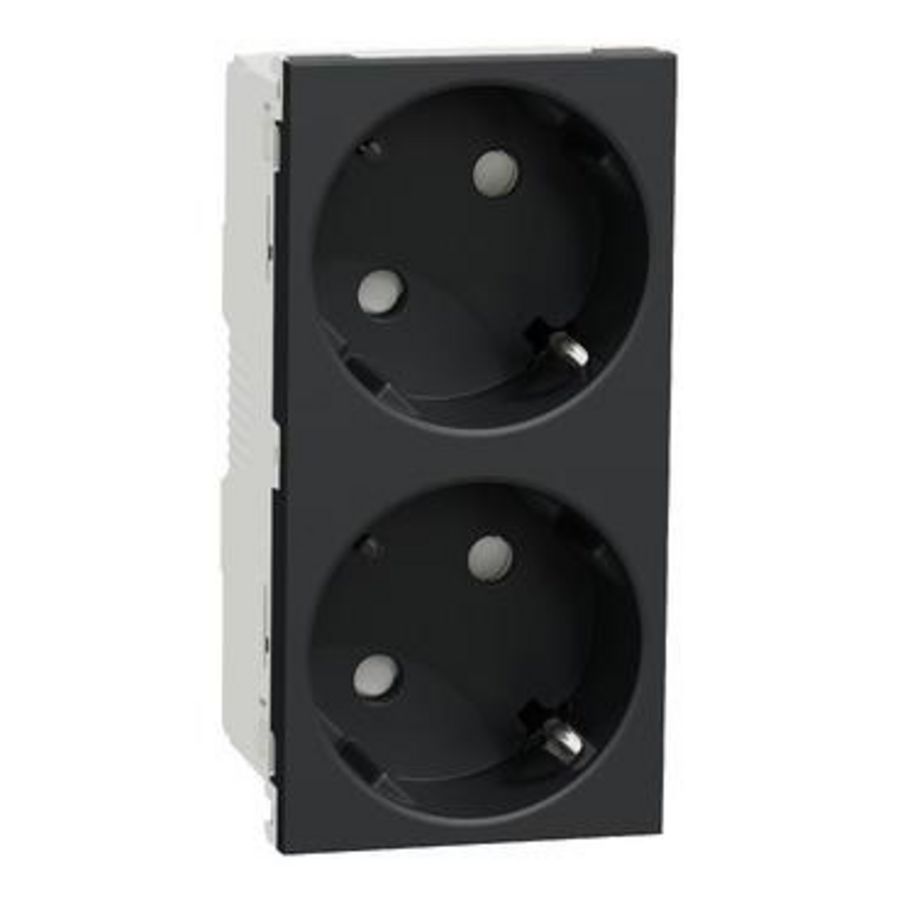 New Unica 2 German socket-outlet 2P+E + shutters 16A VVE=10