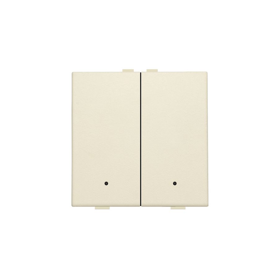 2-voudige drukknop leds/comf.sens. HomeControl cream