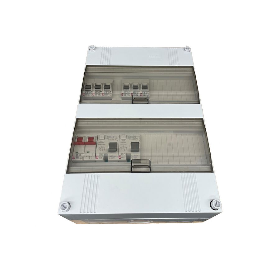 Kast 6 groepen 230V H+2x aardlek/3+3 ETI24-1H126