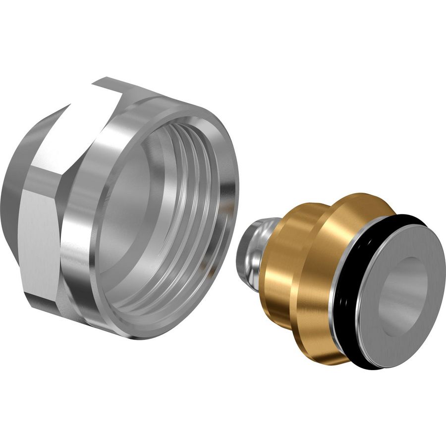 Schroefkoppeling Uni-X MLC 16mm x 3/4" bn. euroconus