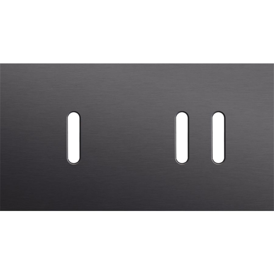 Tweevoudige afdekpl. horizontaal 71mm centerafstand een enke