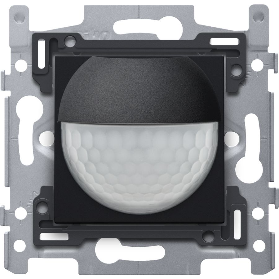 Bewegingsmelder 230V 8m 180gr. wanddetector inb.doos black
