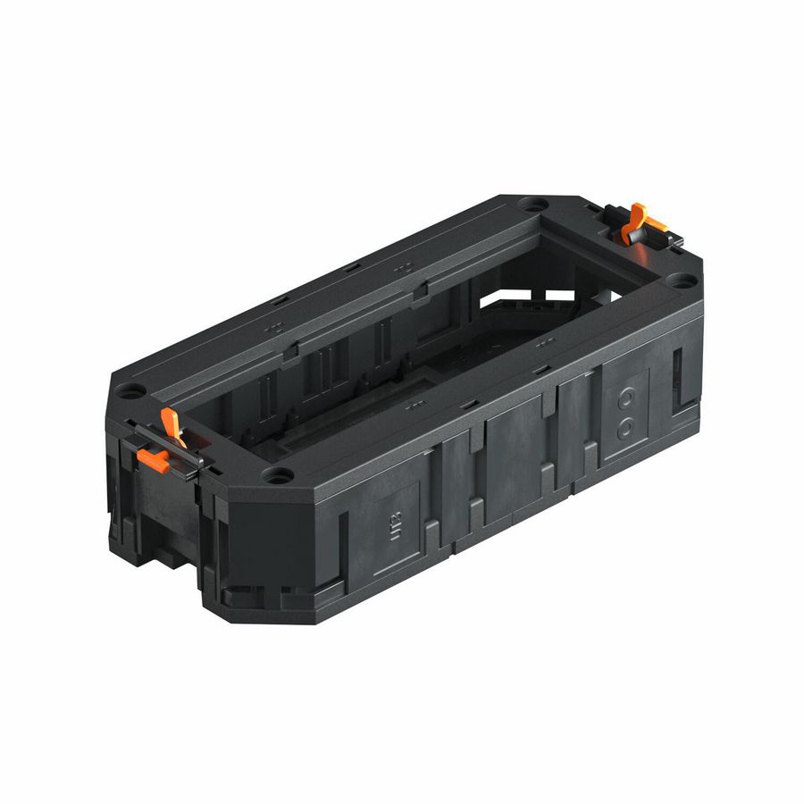 Universele drager Voor 3x Module 45 165x76x40 polyamid zwart