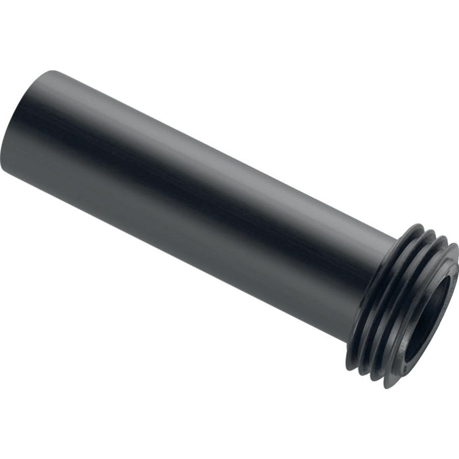 Spoelbochtverlenging met manchet: d=45mm L=40cm zwart