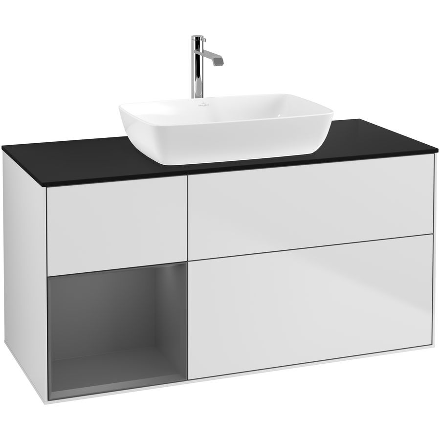 Wastafelonderkast Finion 1200x603x501mm White Matt Lacquer G822GKMT