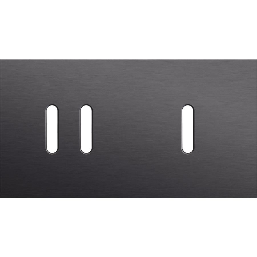 Tweevoudige afdekpl. horizontaal 71mm centerafstand een twee