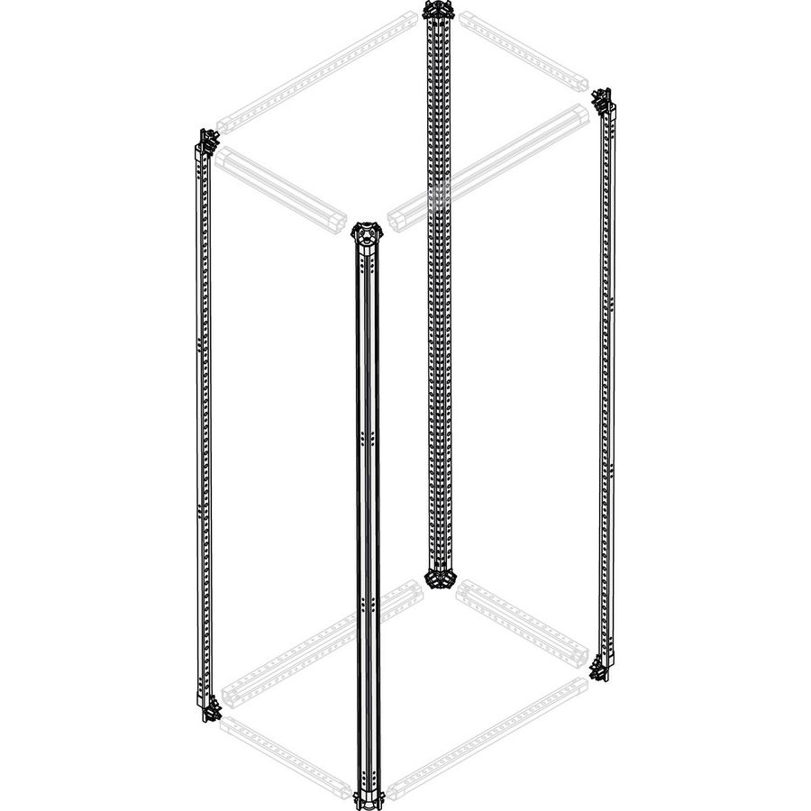 Frame profielen gegalvaniseerd H1800 set 4 st