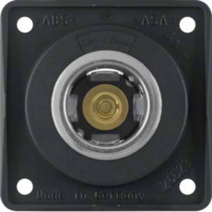 Wandcontactdoos 12V 20A berker Integro zwart