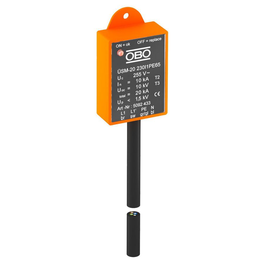 Overspanningsbeveil.module LED-lampen 1 fase 230V 5092433