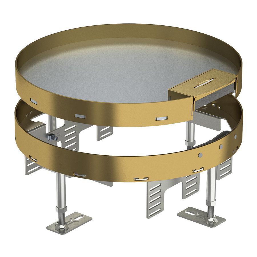 Ronde cassette met snoeruitgang Ø305mm Messing 7409274