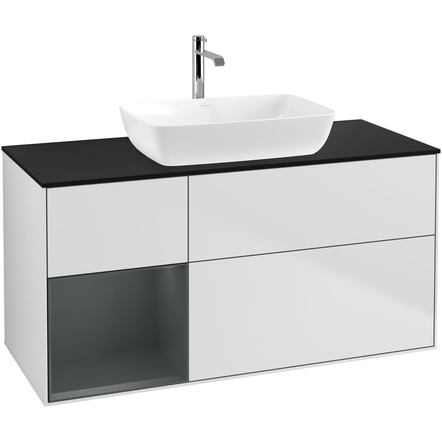 Wastafelonderkast Finion 1200x603x501mm White Matt Lacquer G822HGMT