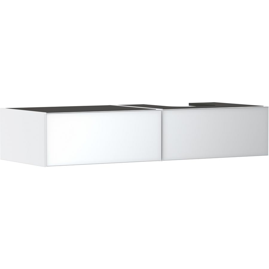 Badmeubel Xevolos E mat wit 1370/550 2L waskom/gesl. RE. Metallic White