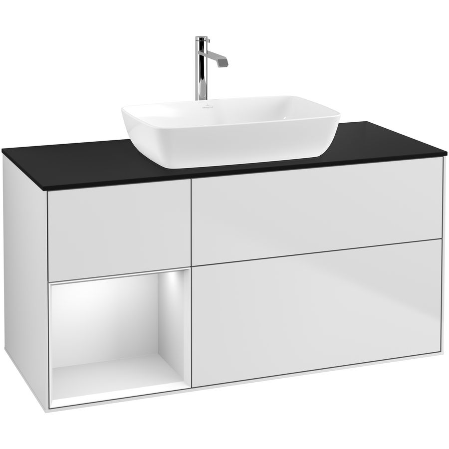 Wastafelonderkast Finion 1200x603x501mm White Matt Lacquer G822MTMT