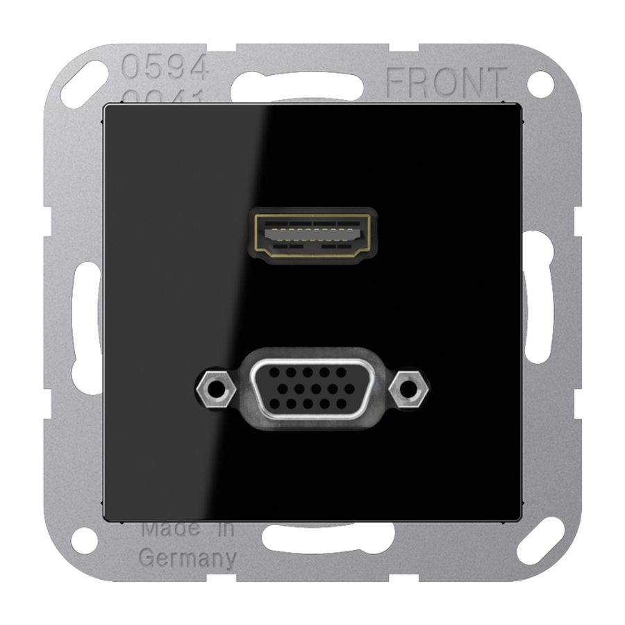 Afdekking A500 zwart voor HDMI/VGA