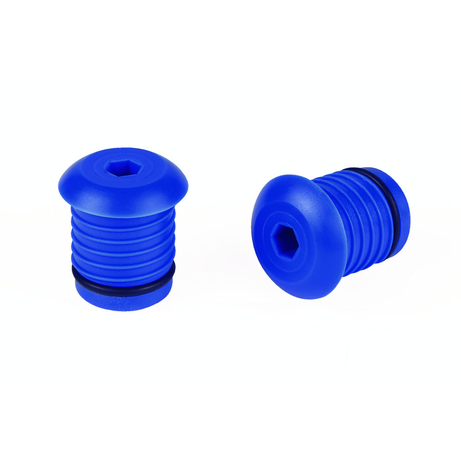 Afpersplug kunststof 26mm blauw (niet herbruikbaar)