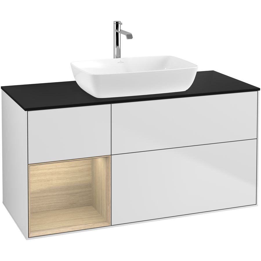 Wastafelonderkast Finion 1200x603x501mm White Matt Lacquer G822PCMT