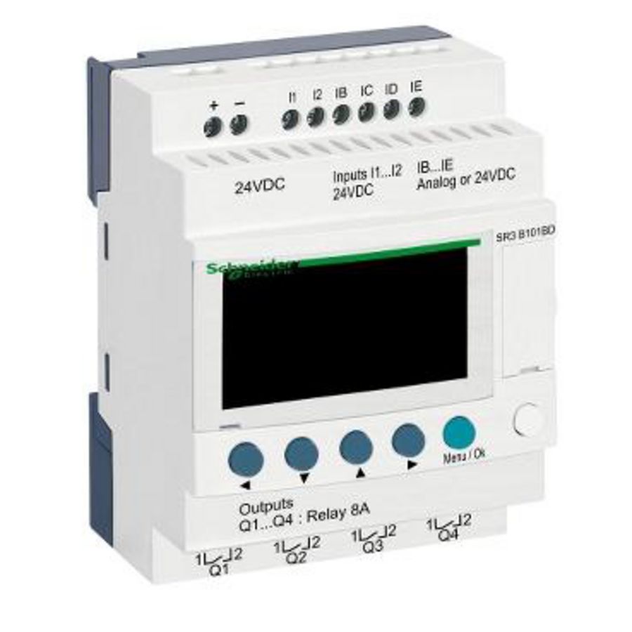 Modulaire smart relais 10 I/O 24V DC klok/di Zelio Logic