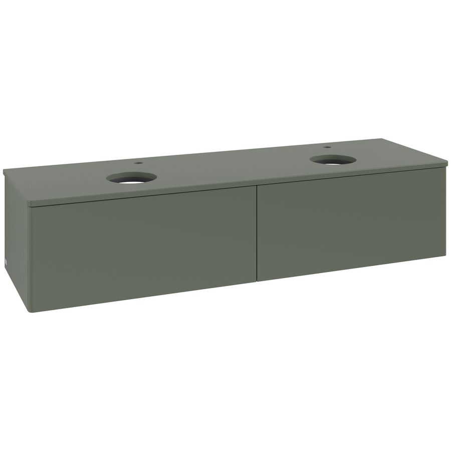 Wastafelonderkast Antao 1600x360x500mm L.Green Matt Lacquer L39050HL