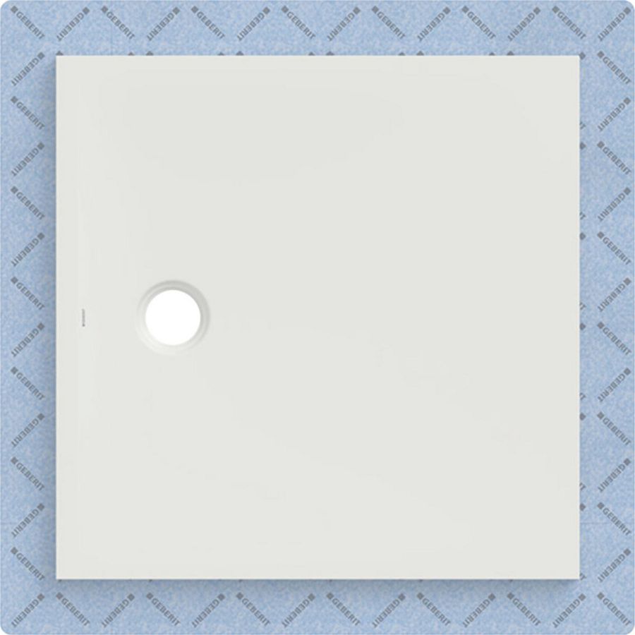 Douchevloer CleanFloor30 geïntegreerd met afdichtingsvlies wit: 90x90cm