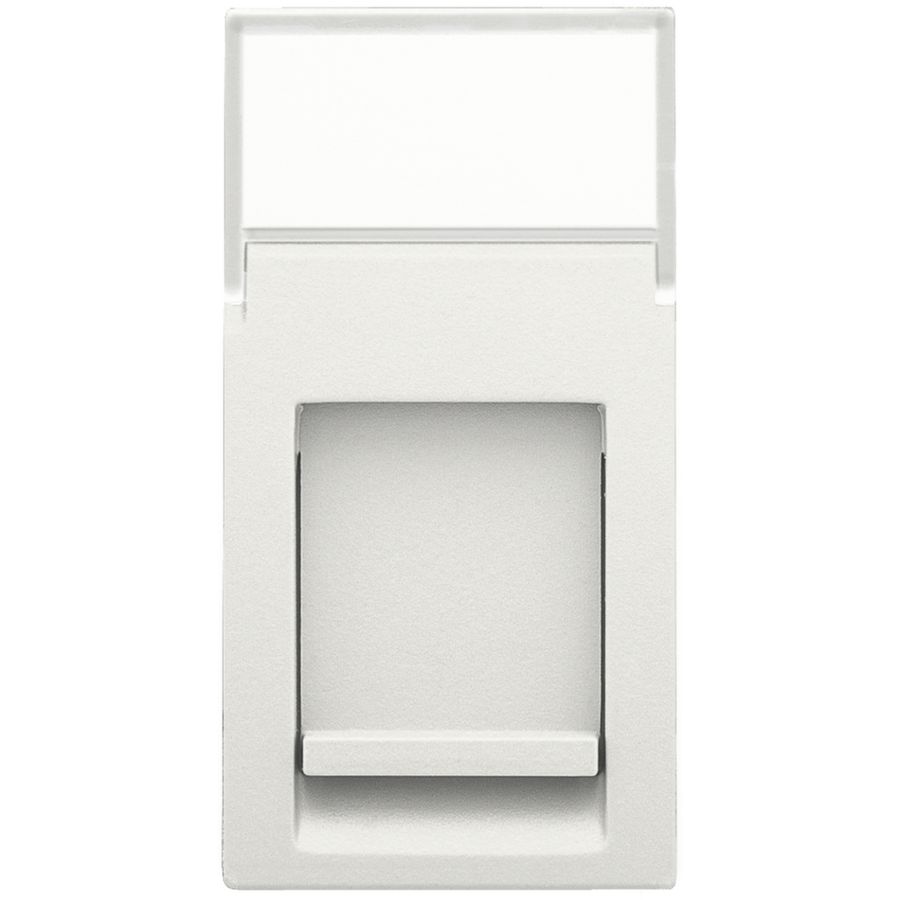 Aansluitmodule 22,5x45 RJ tbv Connector stopcontact wit