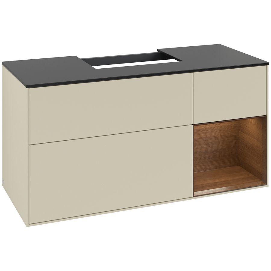 Wastafelonderkast Finion 1200x603x501mm S.Grey Matt Lacquer F172GNHJ