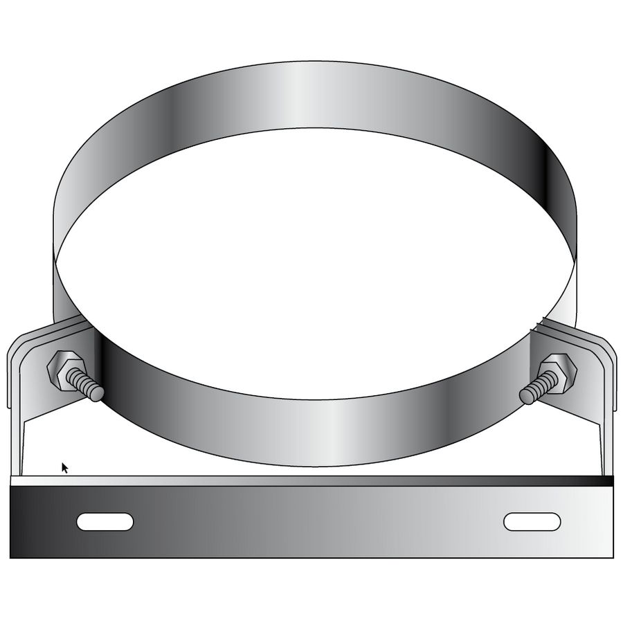 Muurbeugel dubbelwandig RVS DP250/SP300 Roccheggiani