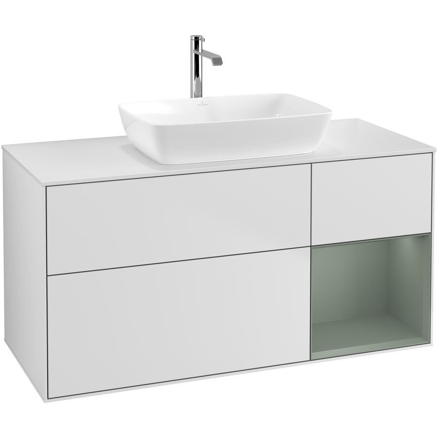 Wastafelonderkast Finion 1200x603x501mm White Matt Lacquer G831GMMT