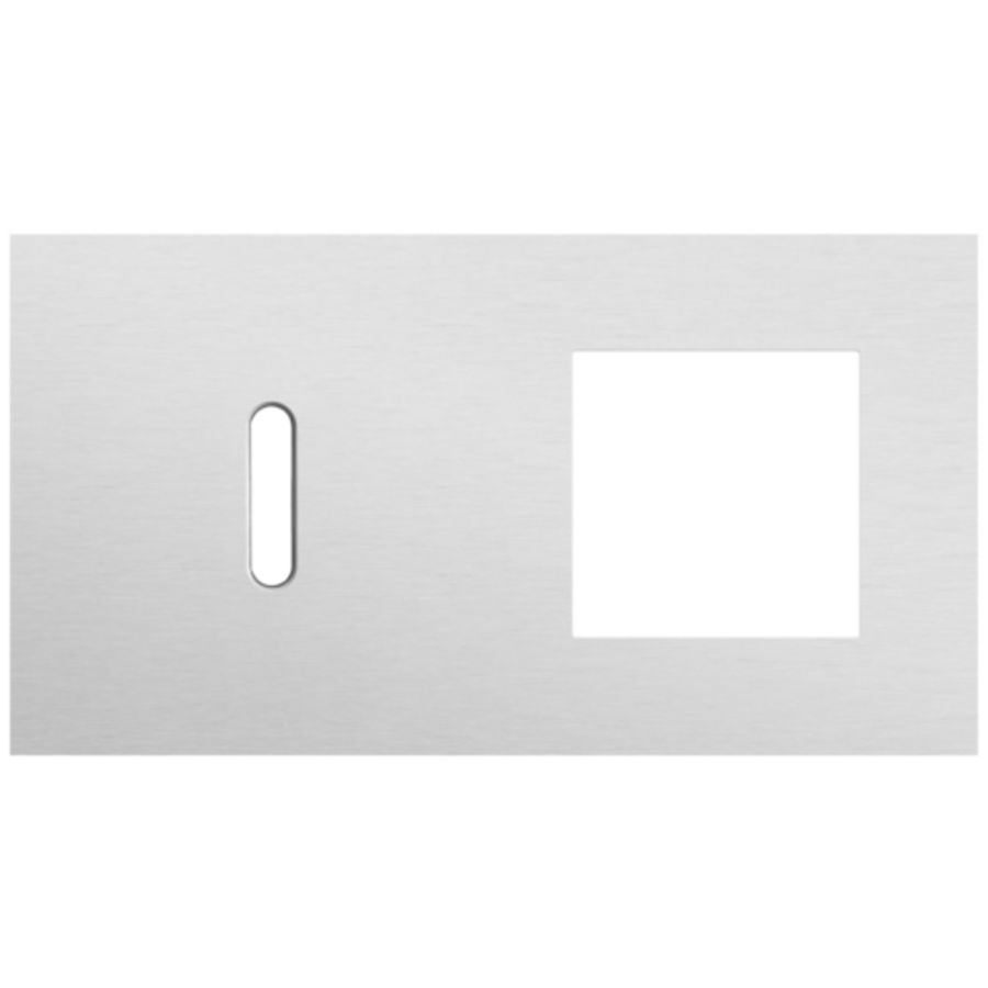 Afdekplaat 2-voud horiz. 71mm centerafst. 155-56805
