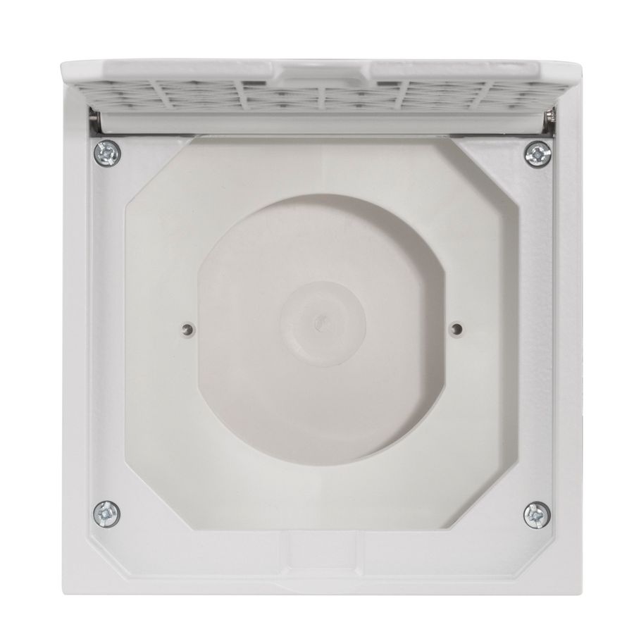 Lege behuizing met klapdeksel grijs