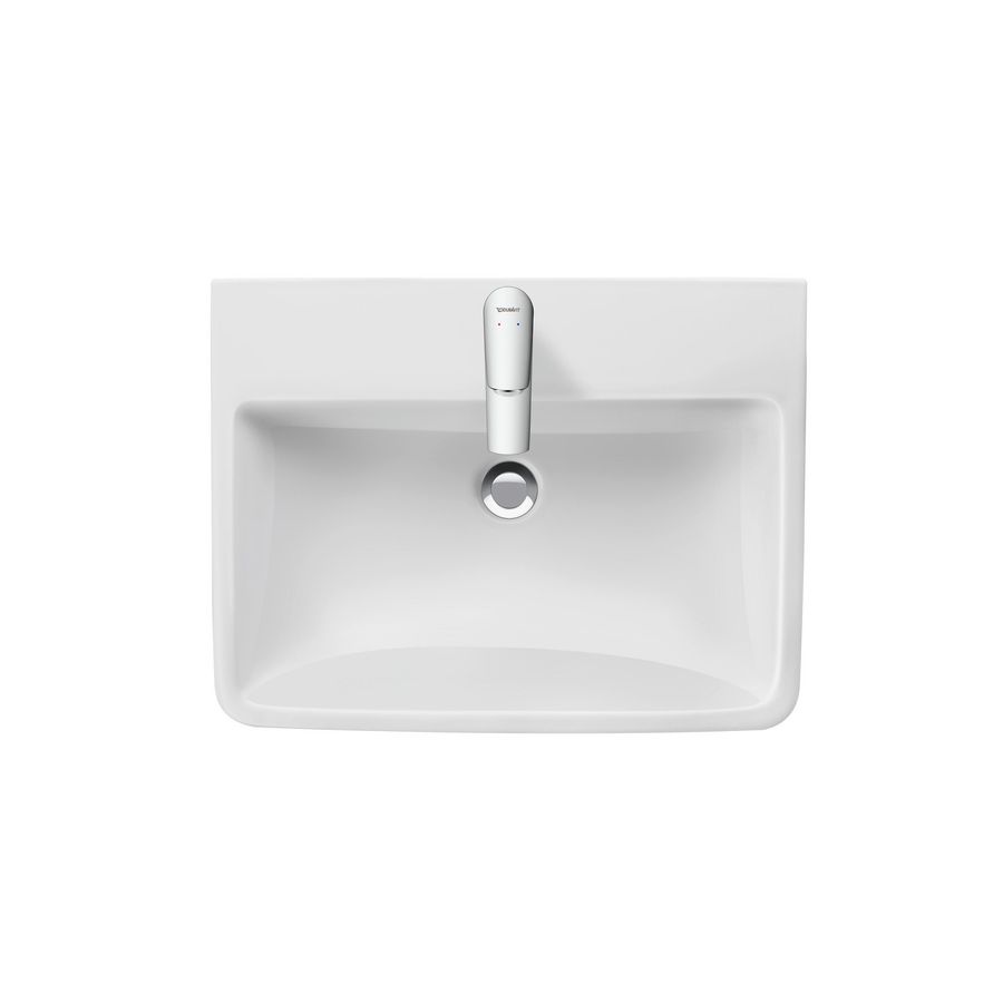DURAVIT NO.1 #237560 wastafel 600mm wit met kraangat met overloop