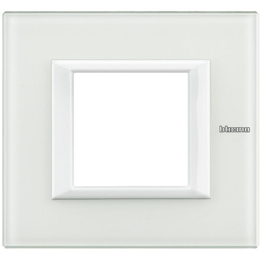 Afdekraam White Glas recht 2 modulen Axolute