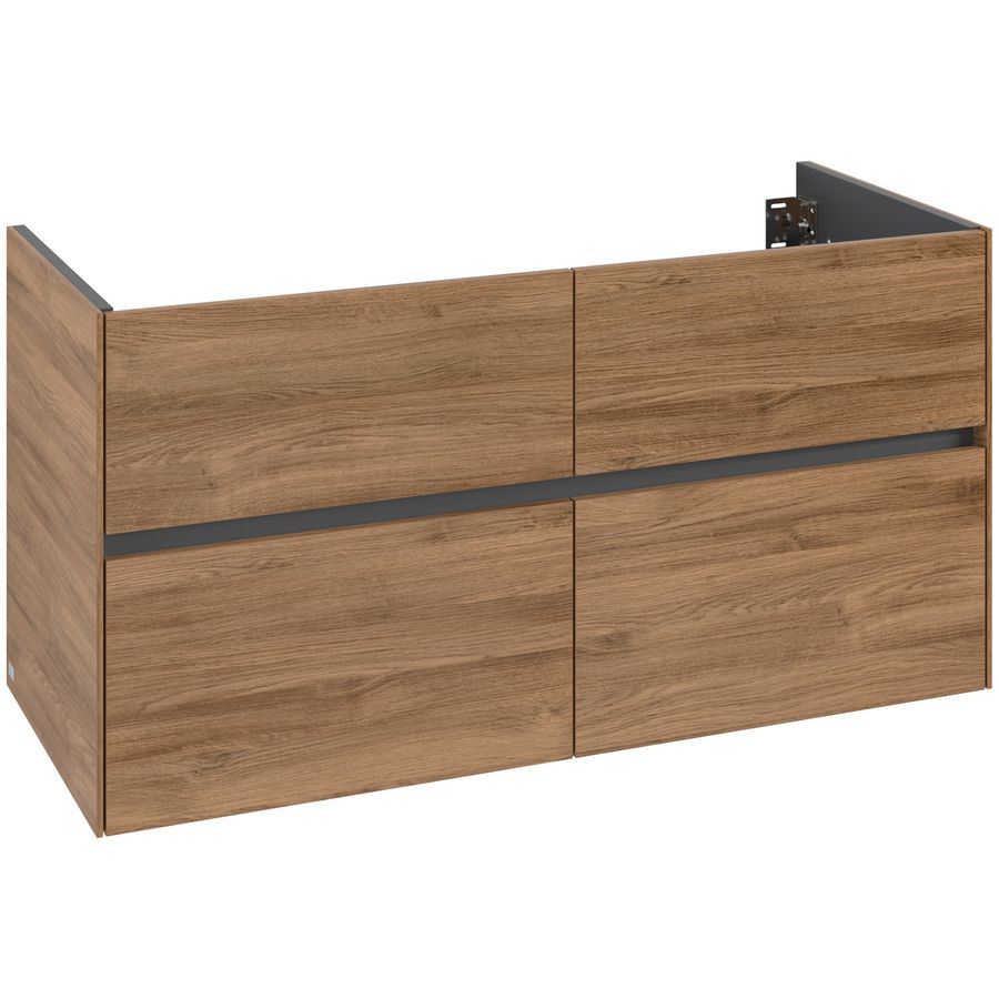 Wastafelonderkast Collaro 1196x603x498mm Oak.Kans C14000RH