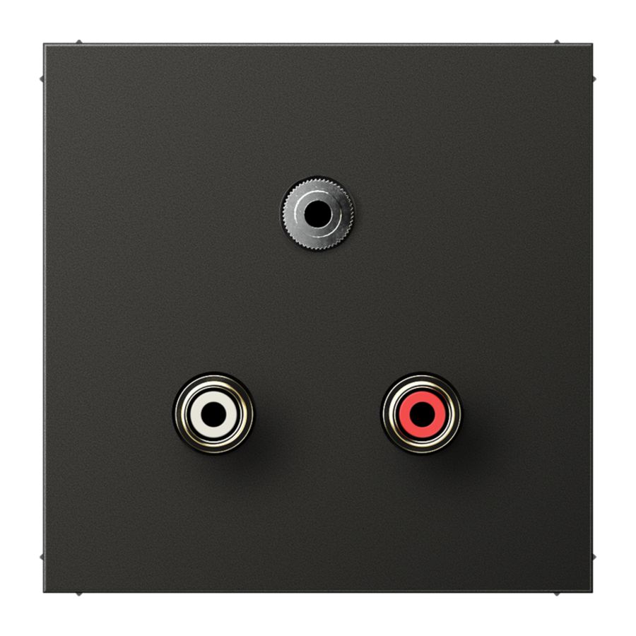 Afdekking antraciet voor Audio/Jack LS