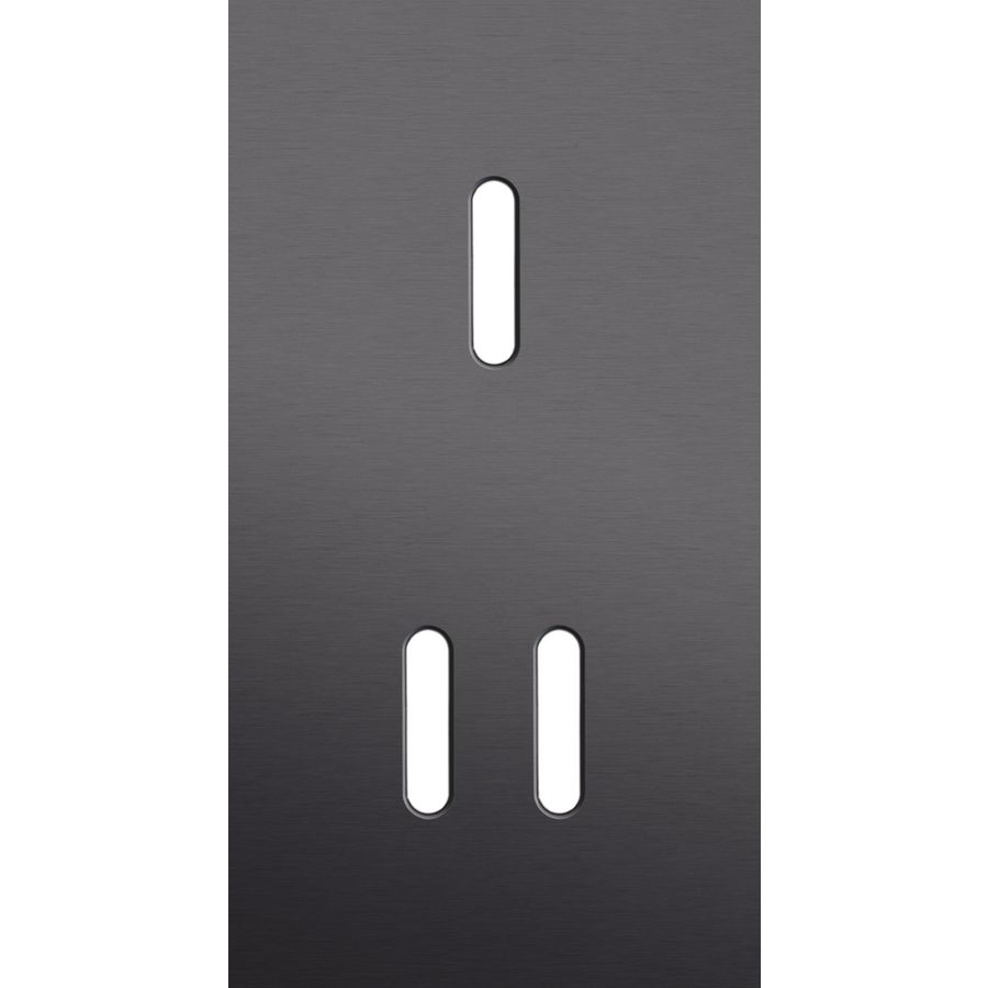 Tweevoudige afdekpl. verticaal 71mm centerafstand een enkelv