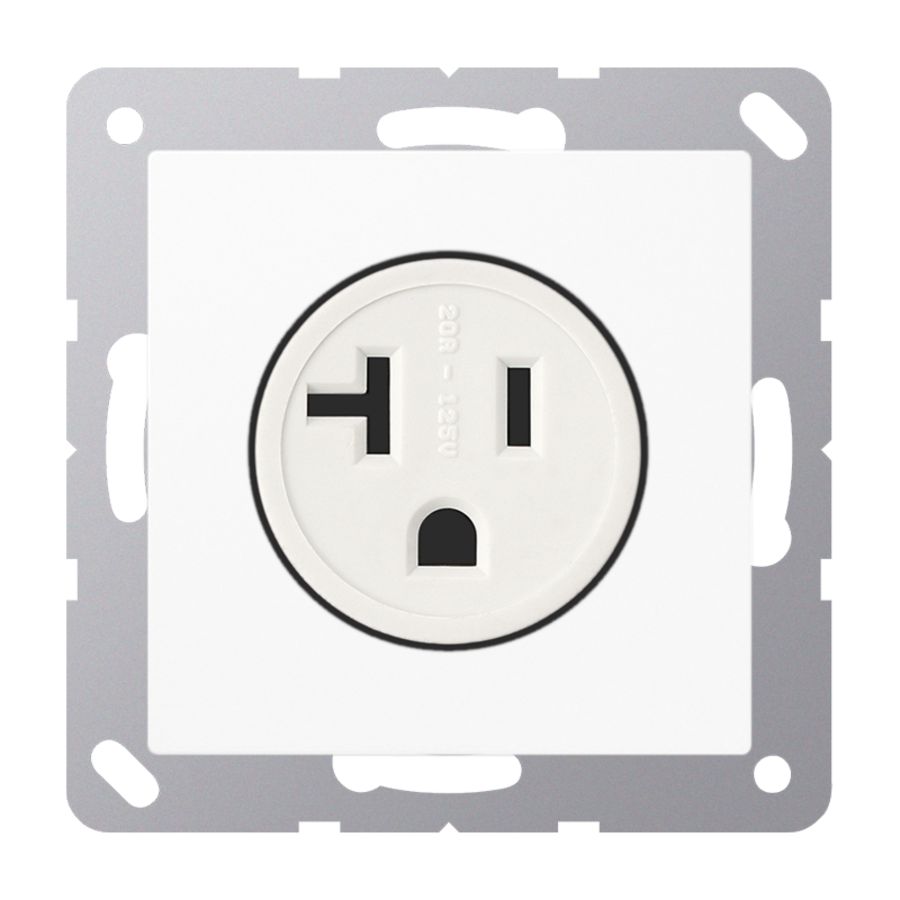 Wandcontactdoos alp.wit Us-Nema 20 A A(S)500